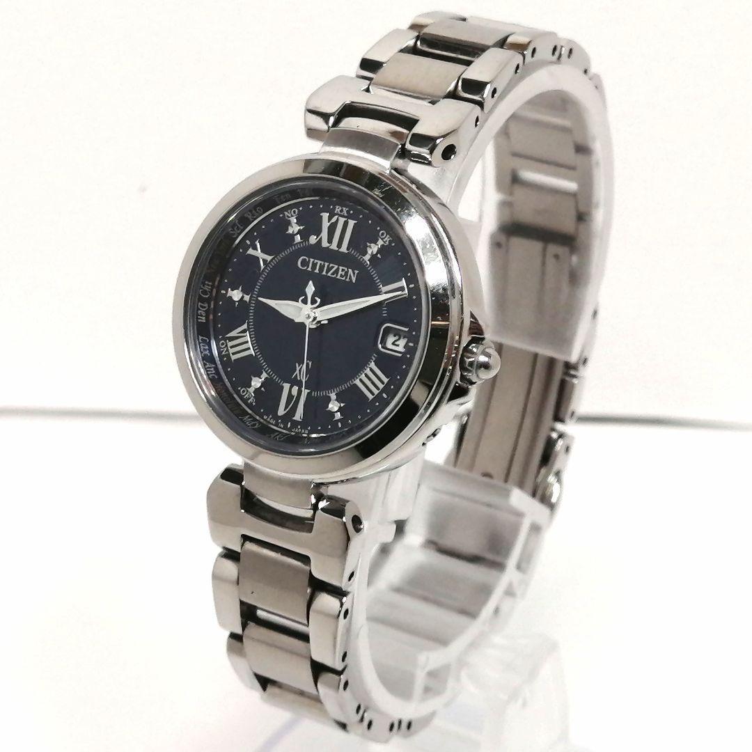 稼働✨ CITIZEN　XC　ハッピーフライト　希少色　ネイビー　デイト