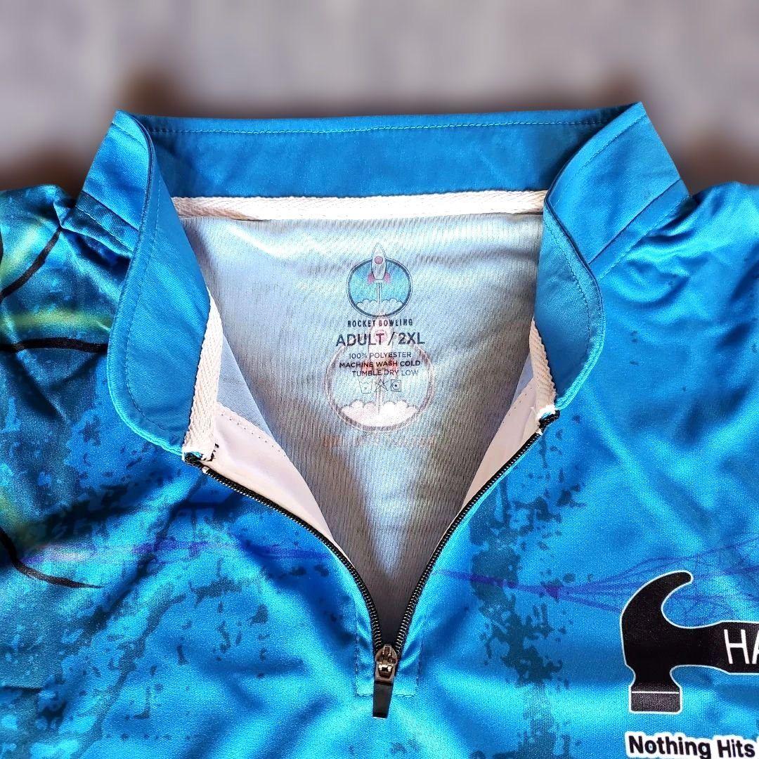 日本未発売✨ブラックウィドー【日本サイズ4L】ブルー　大きめ　ボウリング