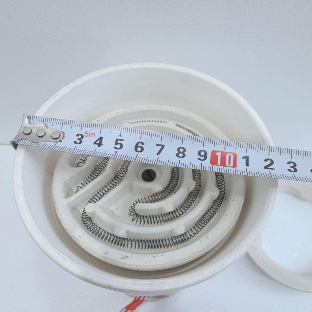 未使用品 煎茶用電茶器 涼炉 白泥 電熱式 通電確認済 素焼