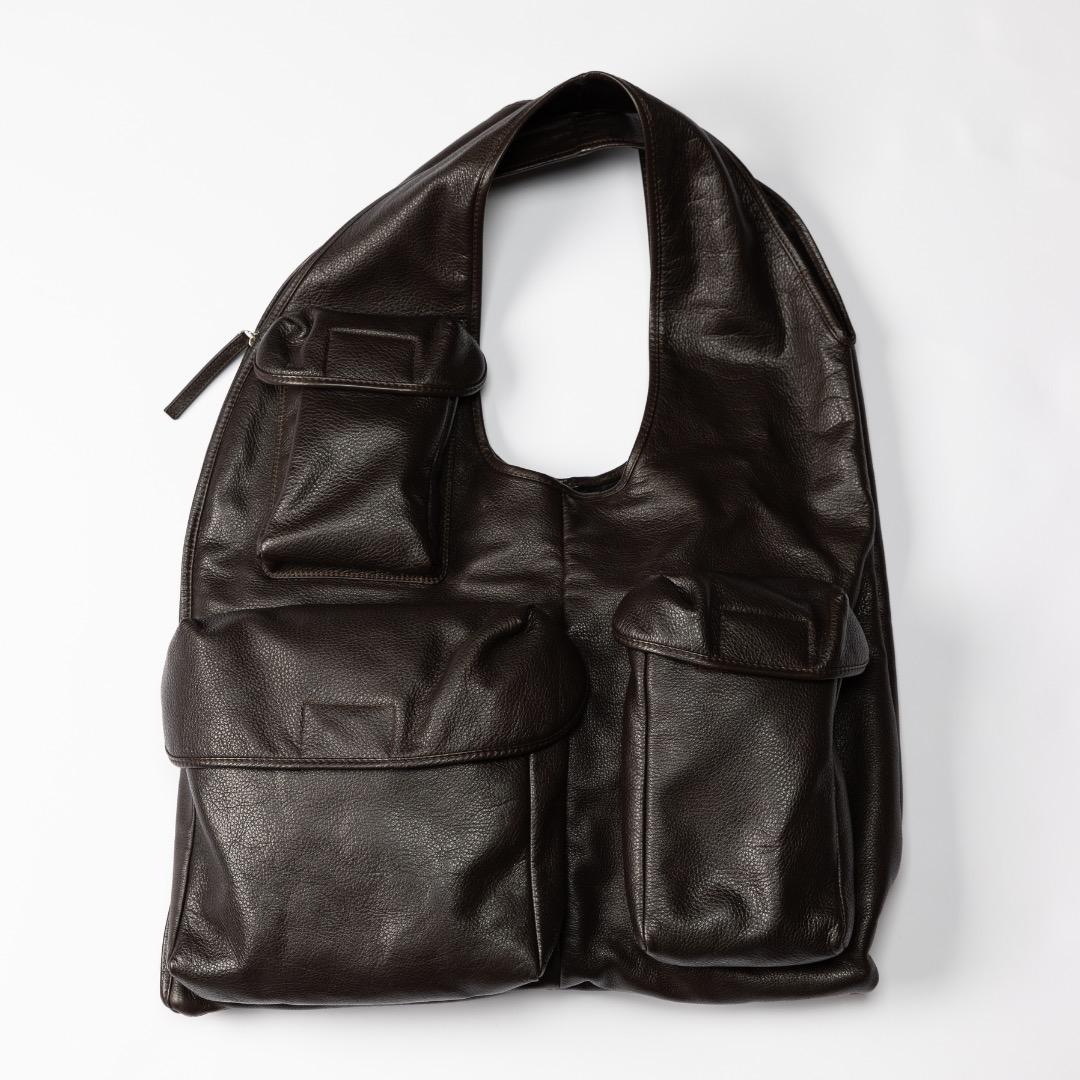 バッグ LEMAIRE REPORTER BAG IN LEATHER