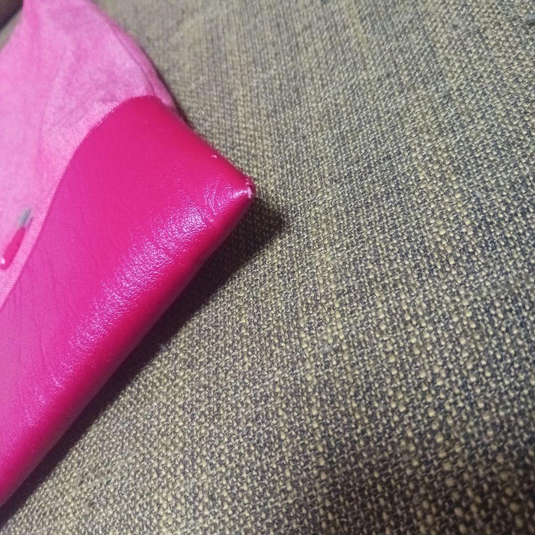 ファミリア　ブック入れ　デニムバッグ　赤