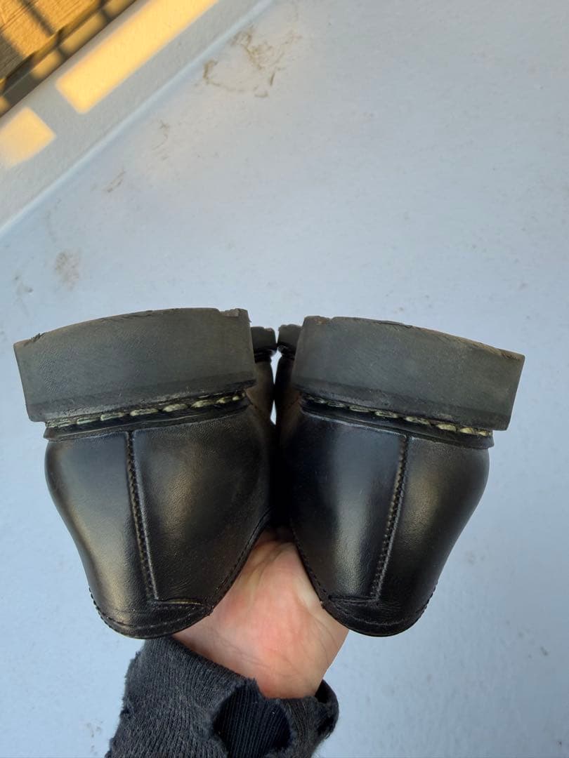 【未使用】 パラブーツ ウィリアム ダブルモンクシューズ UK8 ブラック