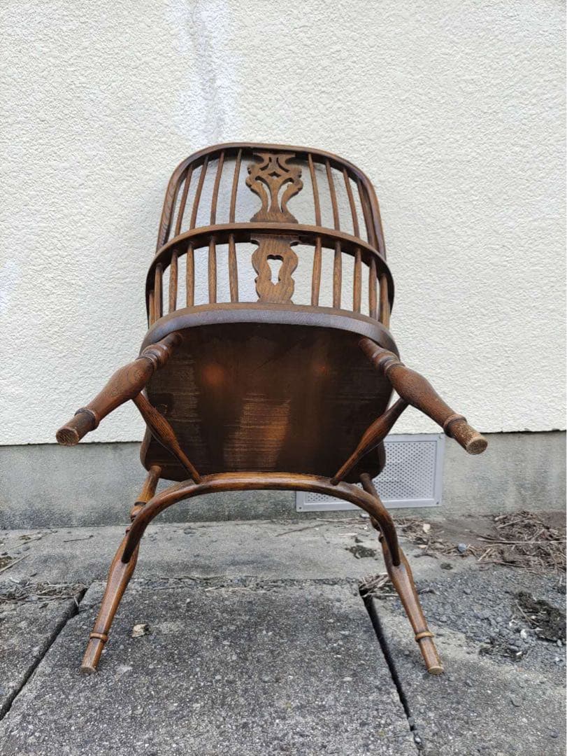 イギリス製 アンティーク椅子 ヴィクトリアン エルム ウインザー 肘掛椅子