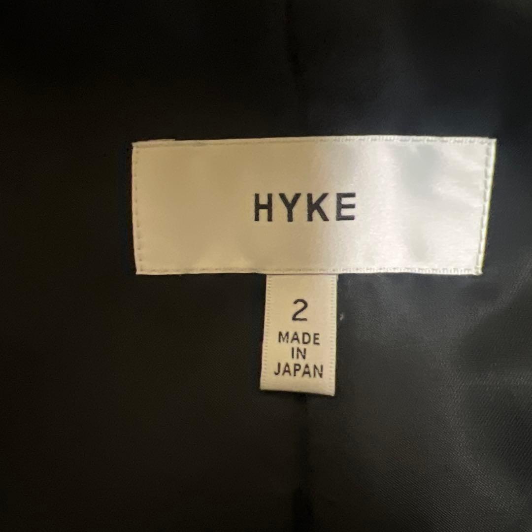 美品HYKE ハイク BIGFIT トレンチコート 2 ライナー付 ビッグ