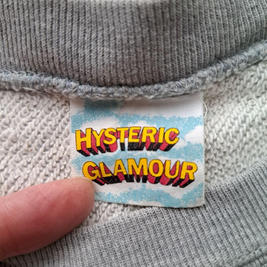 HYSTERIC GLAMOUR　リバースウィーブタイプトレーナー
