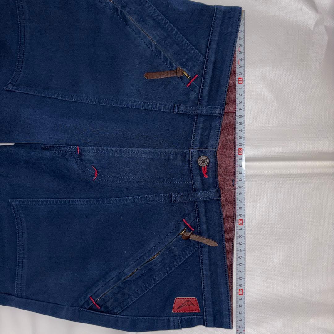 クシタニ EDWIN ネイビー ストレートパンツ