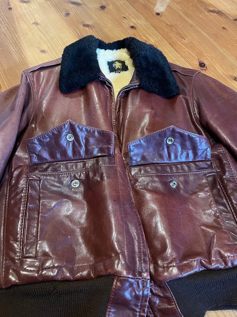 マッキーさん専用　ゴールデンベア/フライトジャケット/A2 ボア/ビンテージ