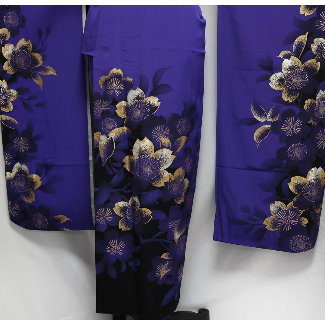 ◆ 振袖5点セット ◆丈159cm紫帯新品フルセットギャル系成人式07Ak