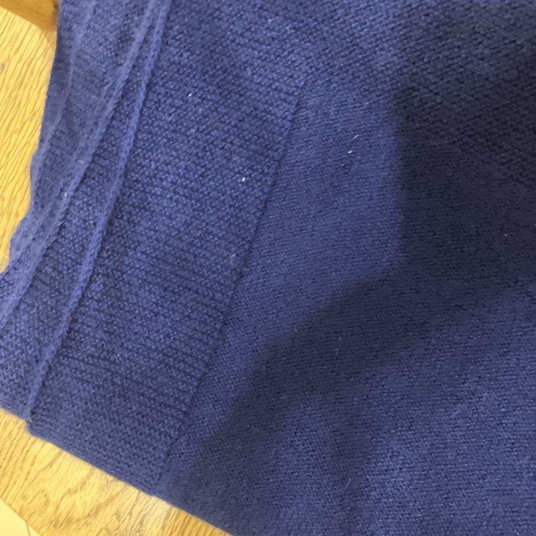 ファクトリー　ロイヤルネイビー　カシミアストール