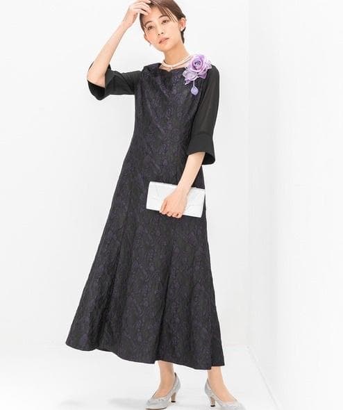 【東京ソワール】美品(１回着用) 結婚式 マザードレス ロング丈