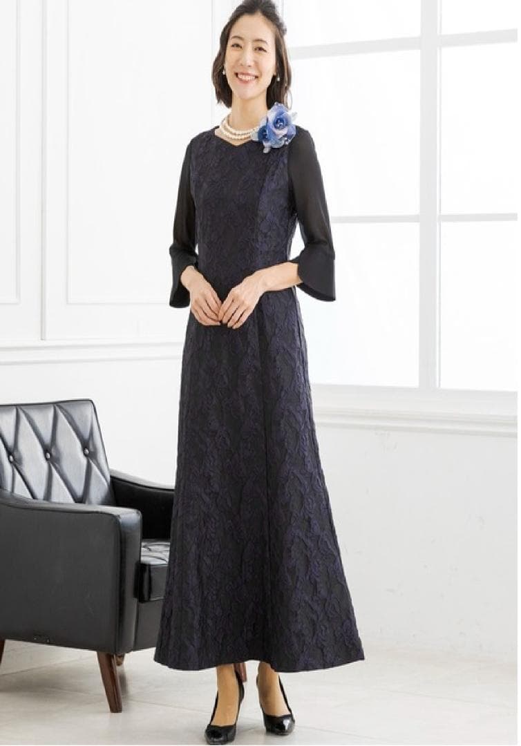 【東京ソワール】美品(１回着用) 結婚式 マザードレス ロング丈