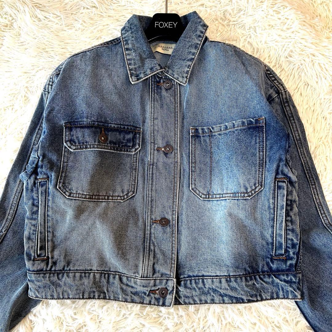 未使用級　2023SS WeekendMaxMara デニムジャケットGジャン