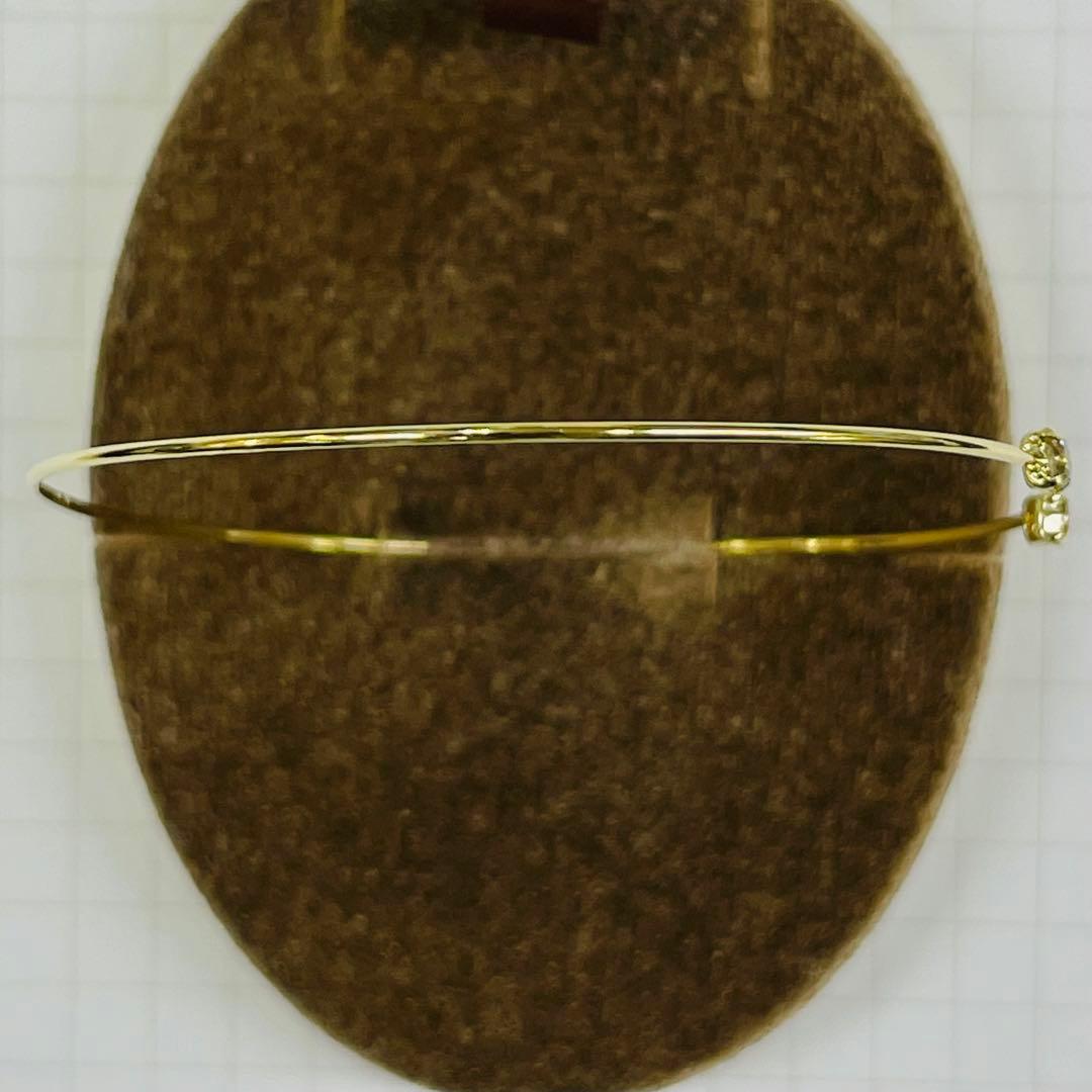 18金 ダイヤモンド バングル