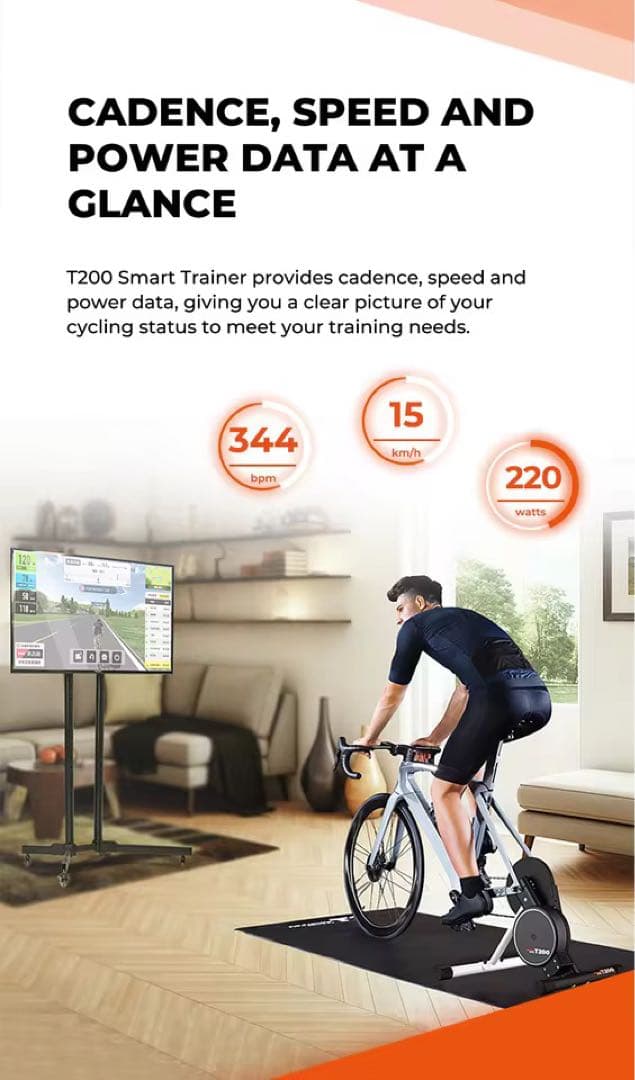 Magene コネクテッドトレーナー t200 折りたたみ式　ロードバイク