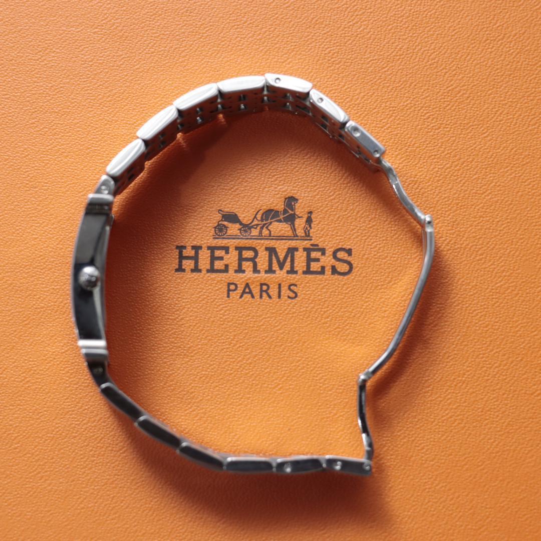 希少！稼働品！極美品　エルメスHERMES Hウォッチ　レディース腕時計　ダイヤ