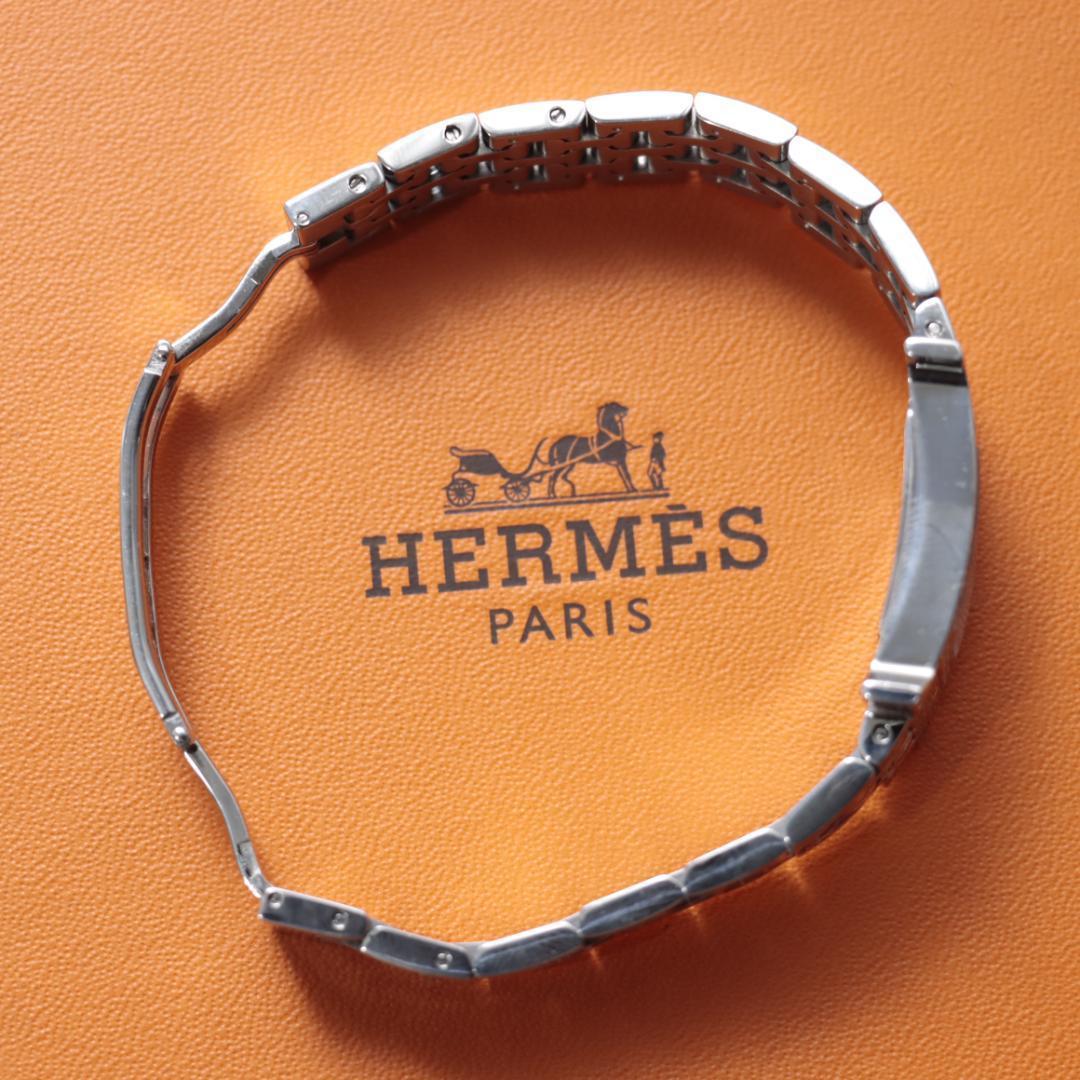 希少！稼働品！極美品　エルメスHERMES Hウォッチ　レディース腕時計　ダイヤ