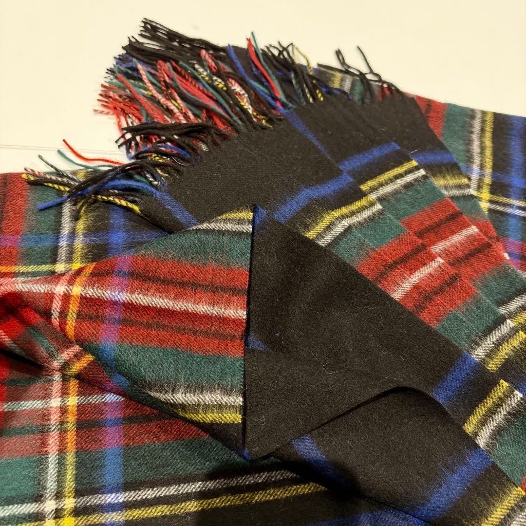 チ*コ様 ジョンストンズ カシミア 大判ストール マフラー ブラックスチュワート