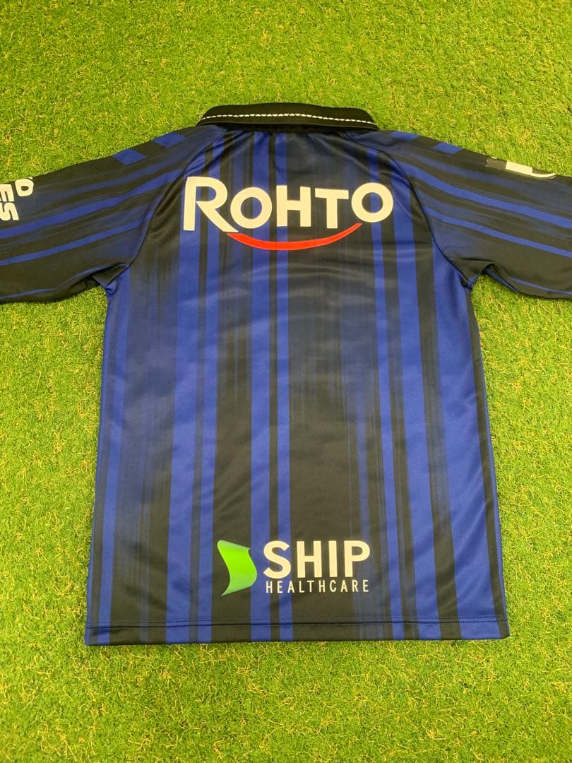 ガンバ大阪 2025 長袖レプリカシャツ　M-L ホーム　青×黒