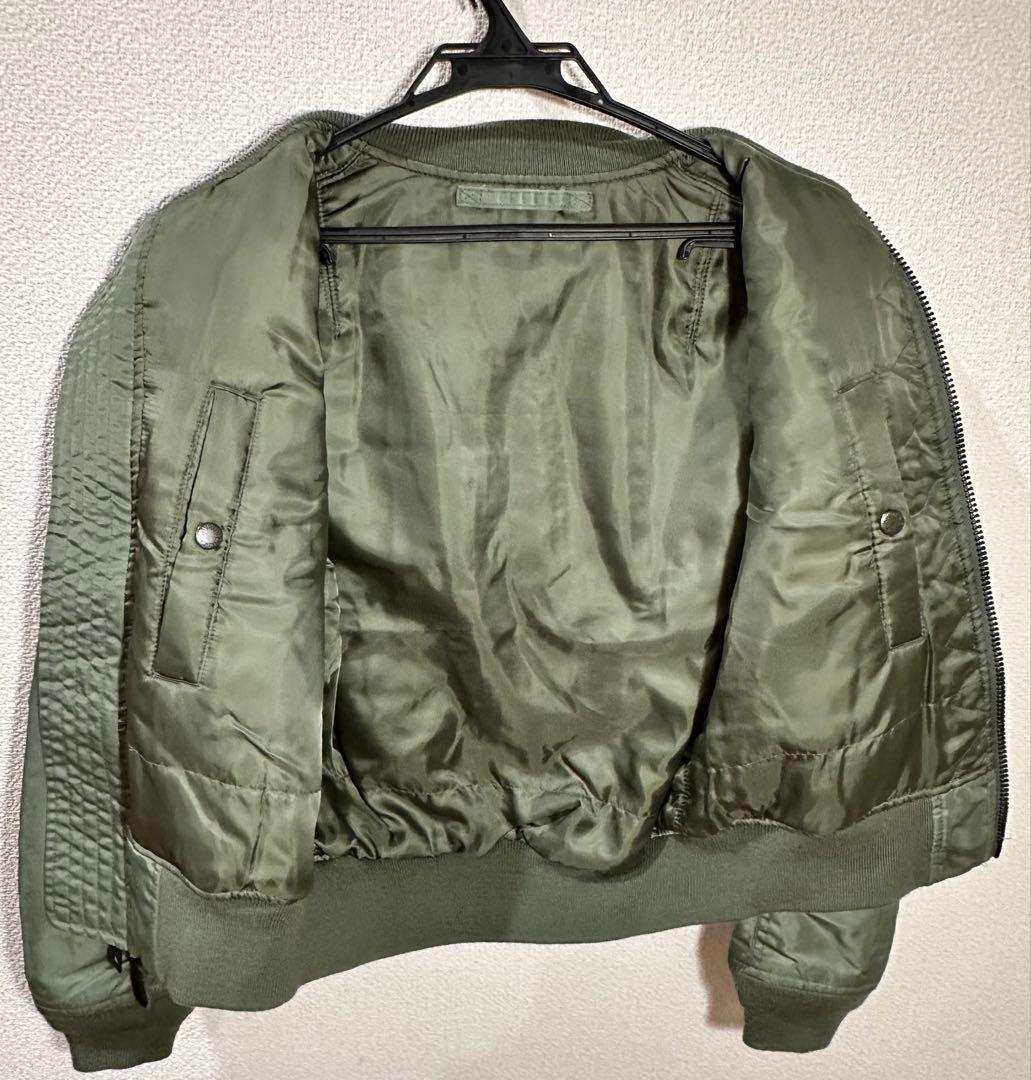 AVIREX 希少AVIREX フライトジャケットMA-1 スタッズロゴS