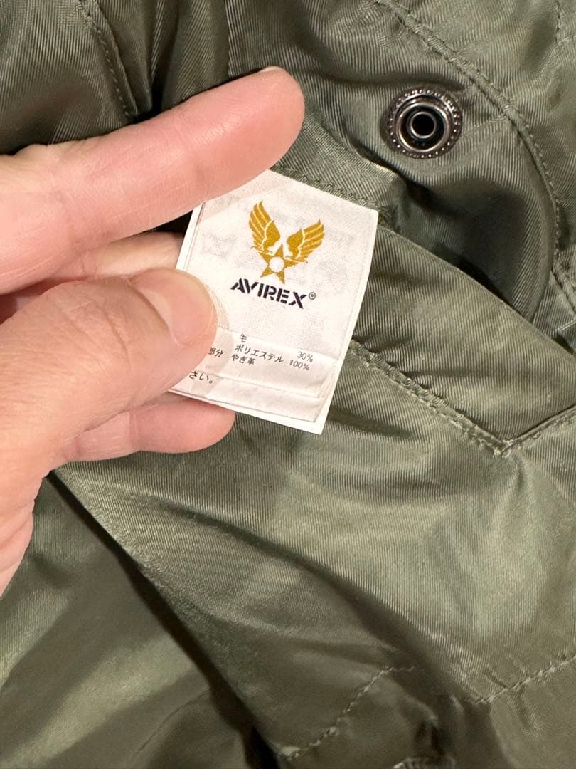 AVIREX 希少AVIREX フライトジャケットMA-1 スタッズロゴS