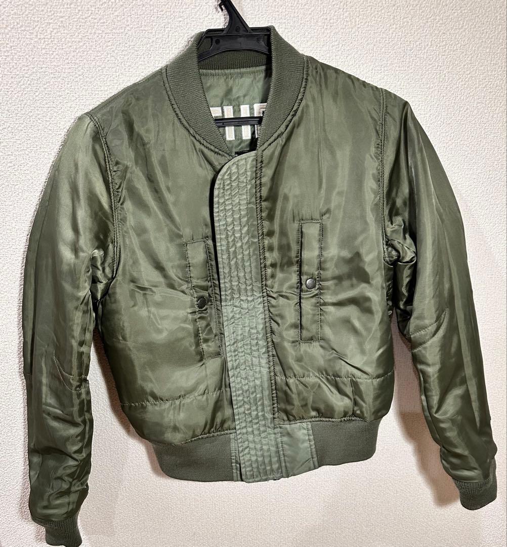 AVIREX 希少AVIREX フライトジャケットMA-1 スタッズロゴS