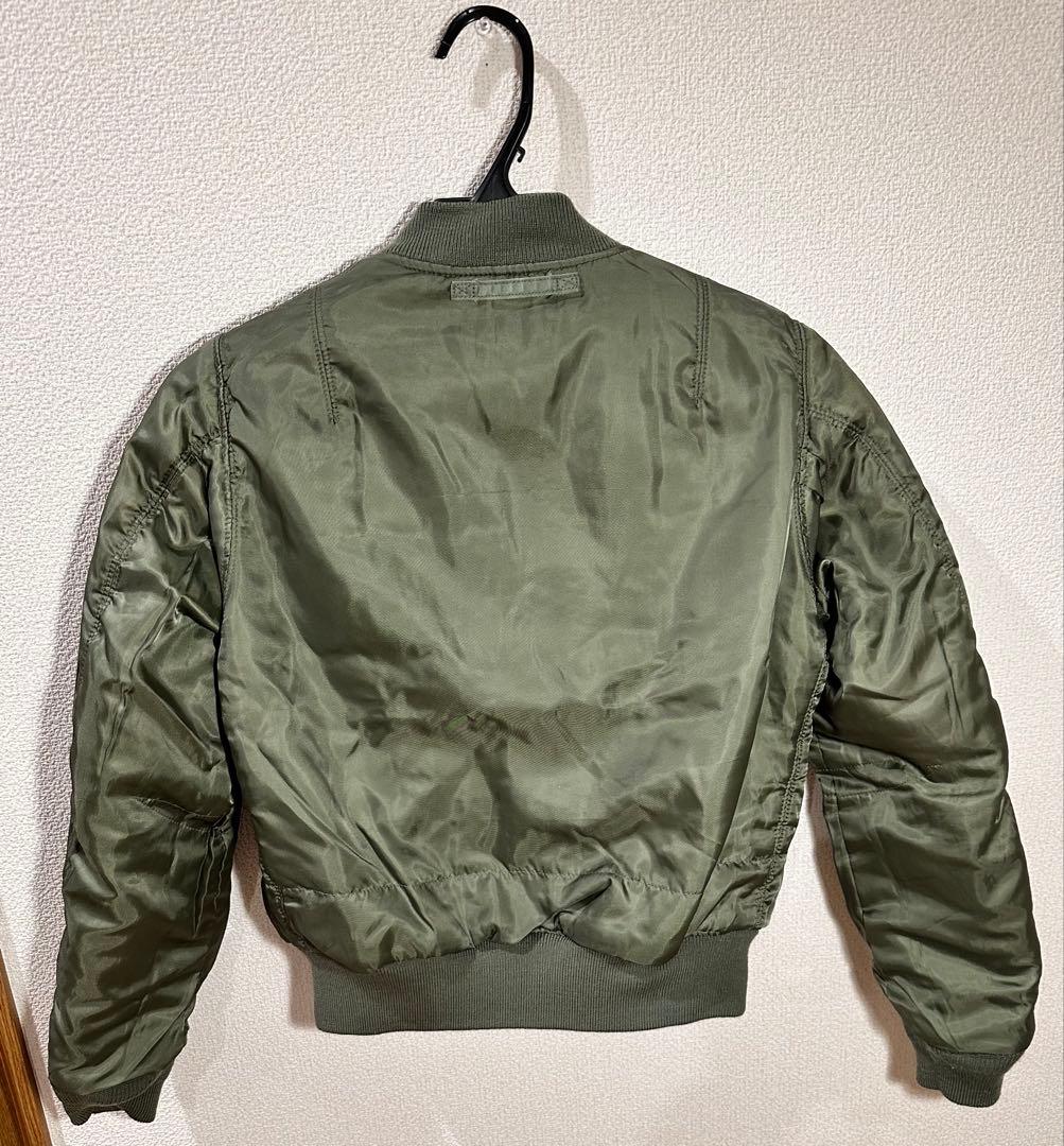 AVIREX 希少AVIREX フライトジャケットMA-1 スタッズロゴS