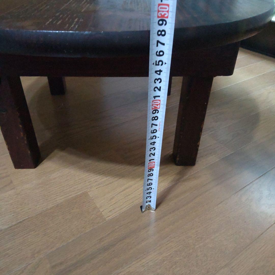 昭和レトロちゃぶ台木製 円形座卓 約60cm