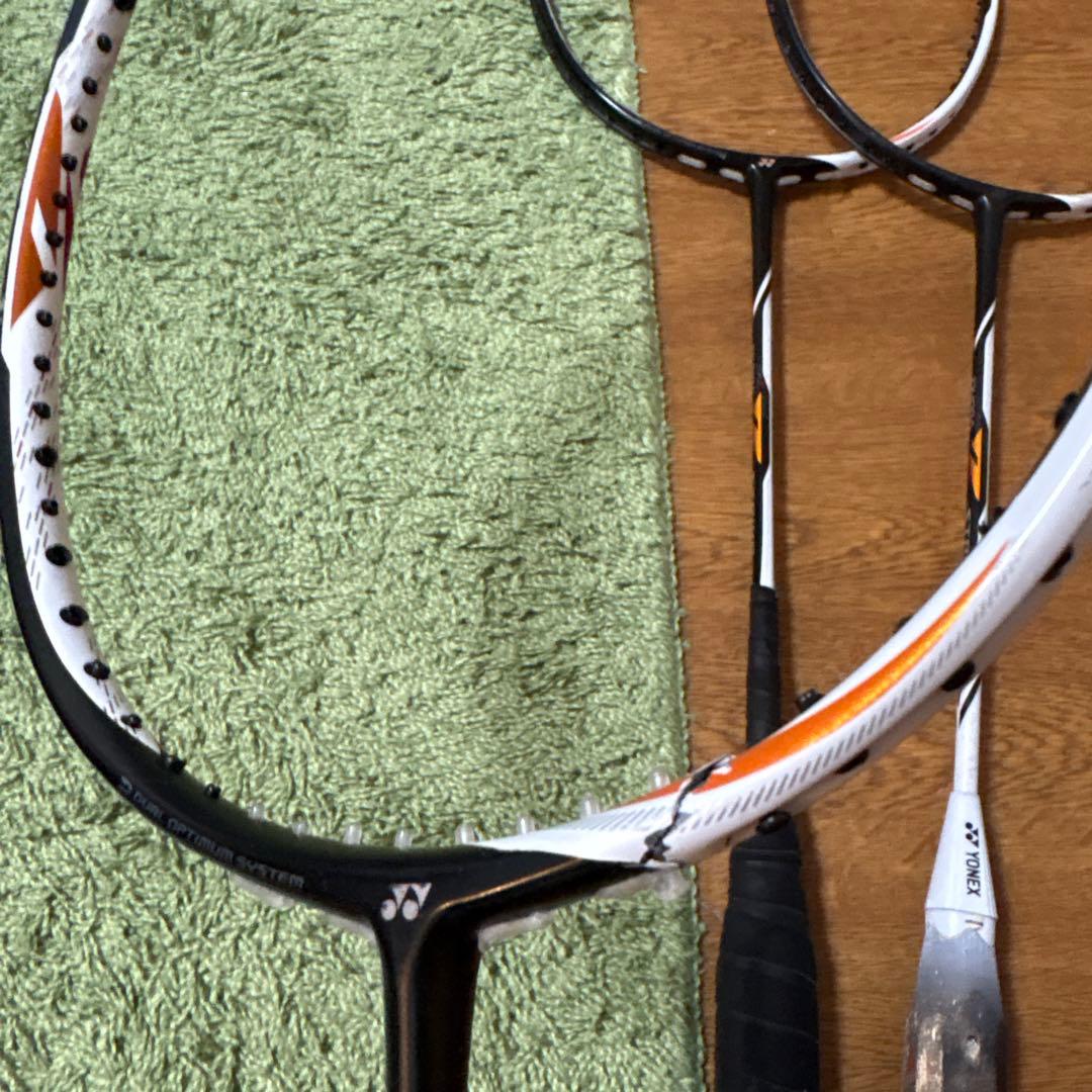 バドミントンラケットジャンク品7本セット