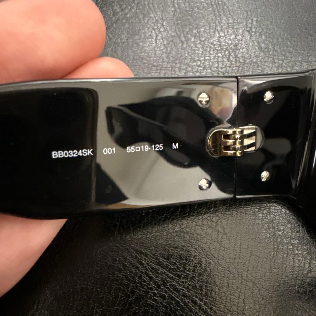 BALENCIAGA BOSSY ROUND ロゴスクエア サングラス