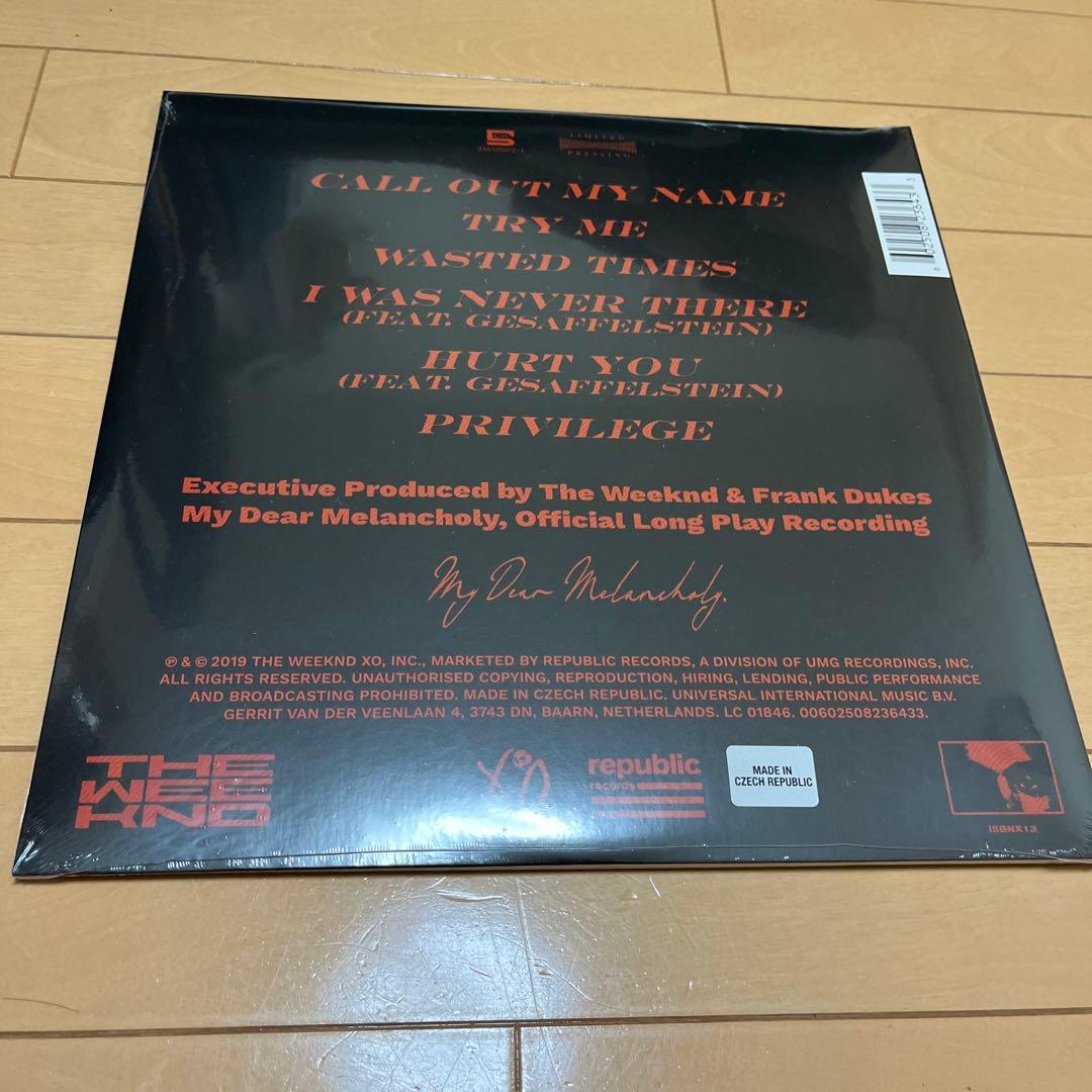 The Weeknd My Dear Melancholy レコード