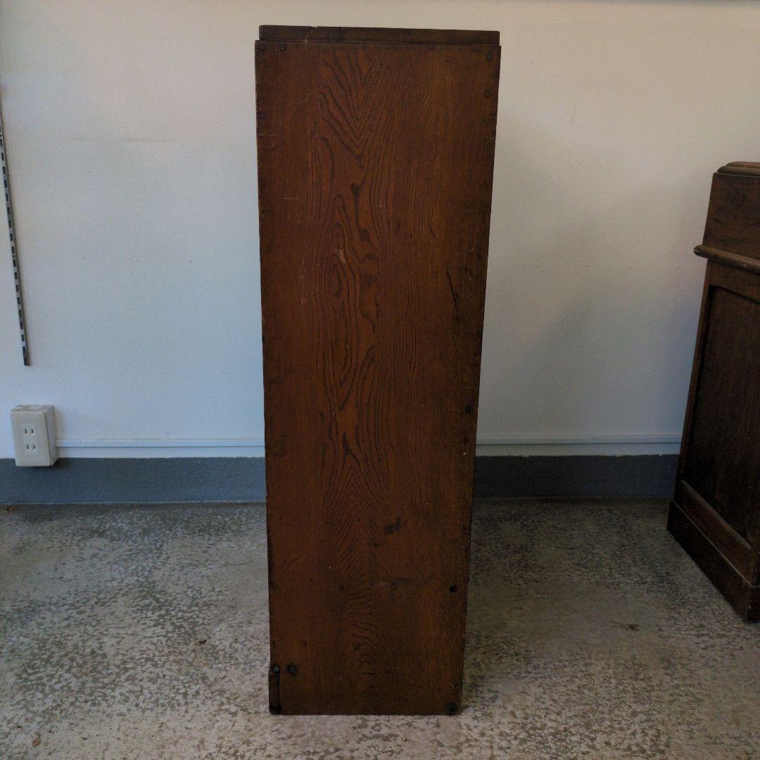 希少　アンティーク　棚　シェルフ　木製 本棚　食器棚