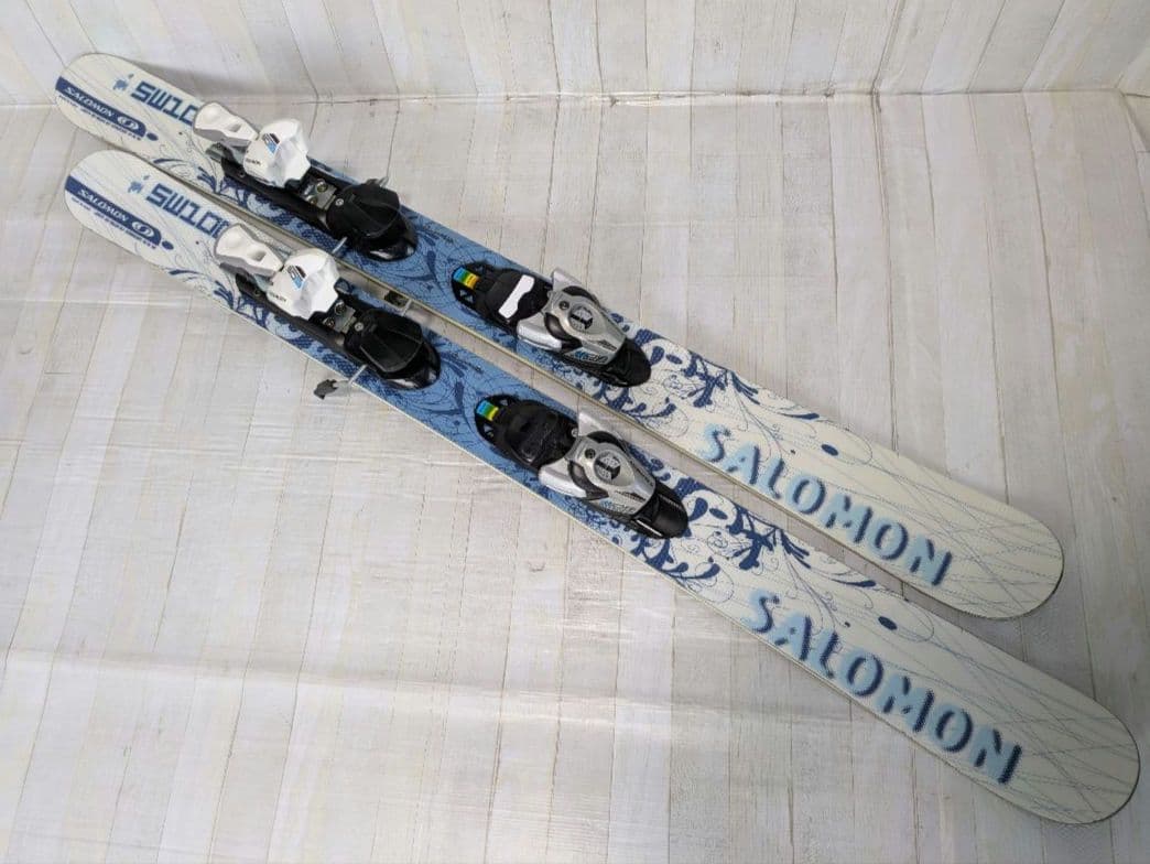 SALOMON ミッドスキー 123cm SW1000　ブーツストックセット