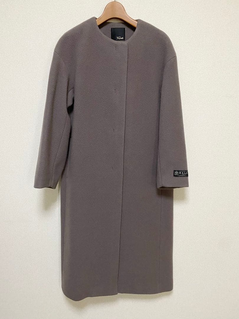 【新品】アーバンリサーチロッソ／Balli ノーカラーコート ウールコート