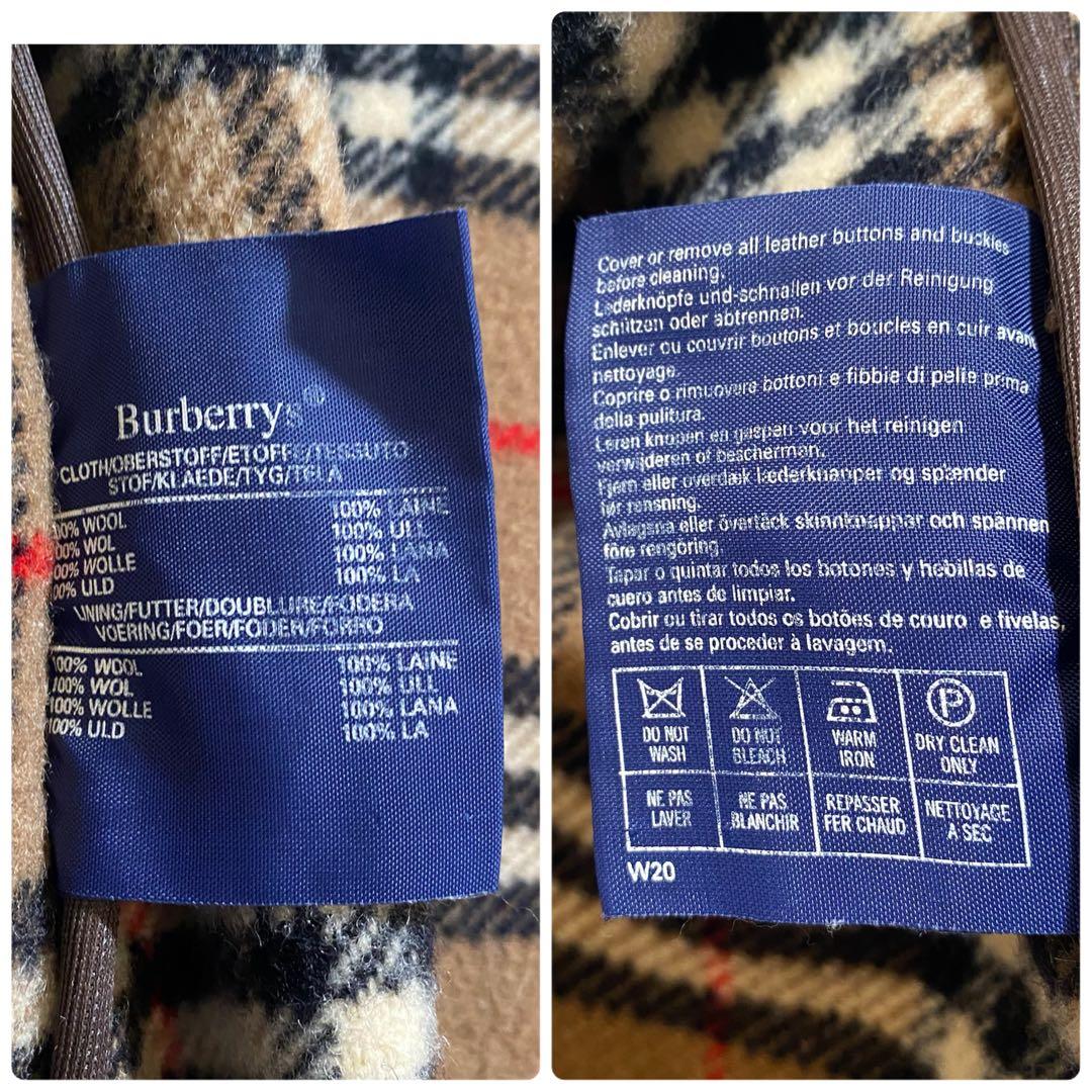 Burberrys バーバリー ダッフルコート ノバチェック 英国製 キャメル