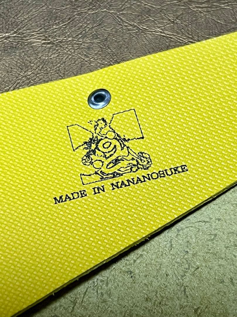 【ななのすけくんの財布】イエローバージョン　姫路レザー　隕石パウダー使用　龍神