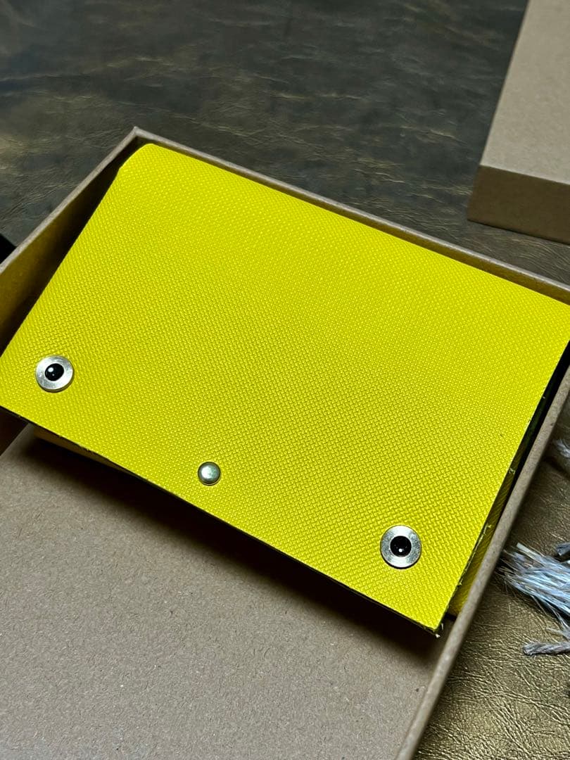 【ななのすけくんの財布】イエローバージョン　姫路レザー　隕石パウダー使用　龍神