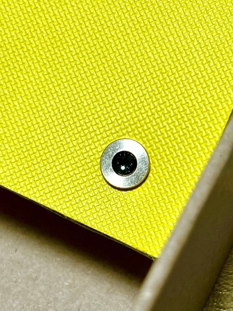 【ななのすけくんの財布】イエローバージョン　姫路レザー　隕石パウダー使用　龍神