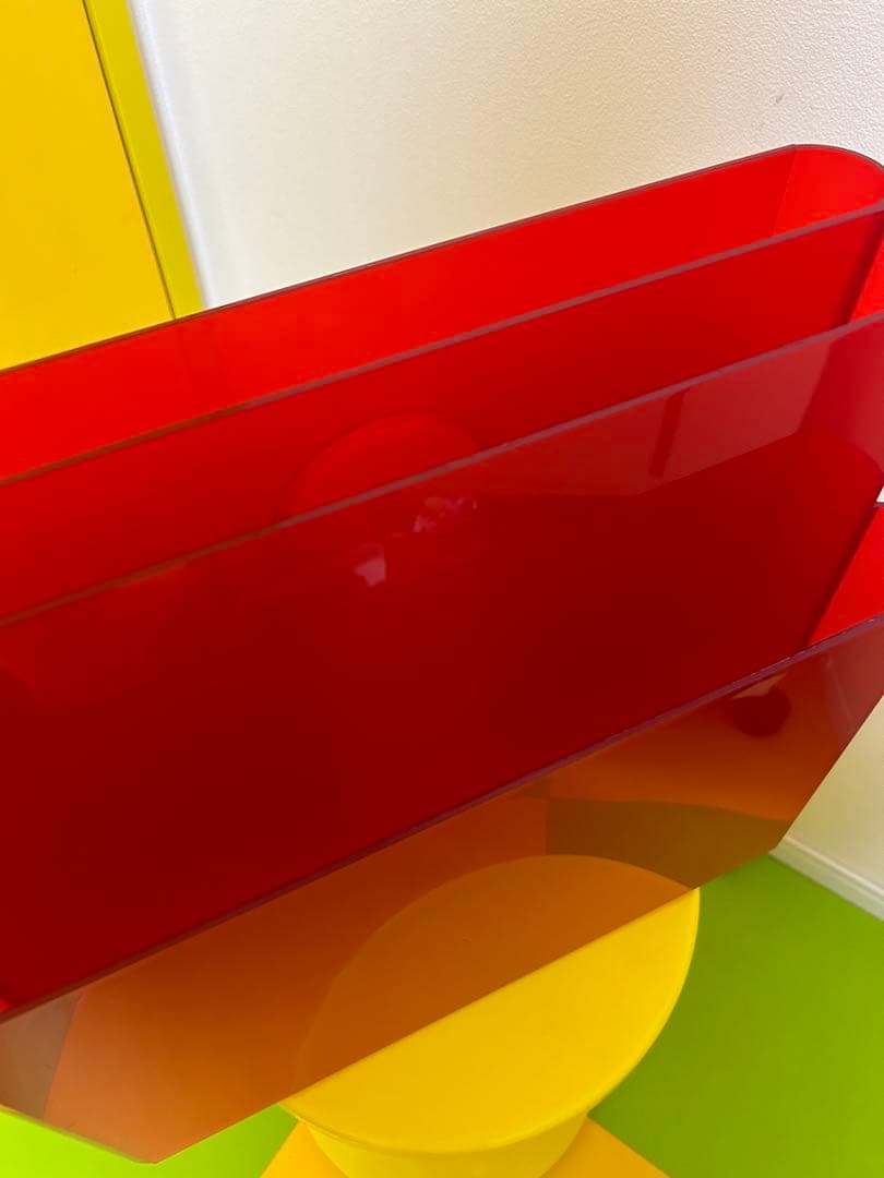 Kartell カルテル ポルタリビステ マガジンラック　オレンジレッド　家具