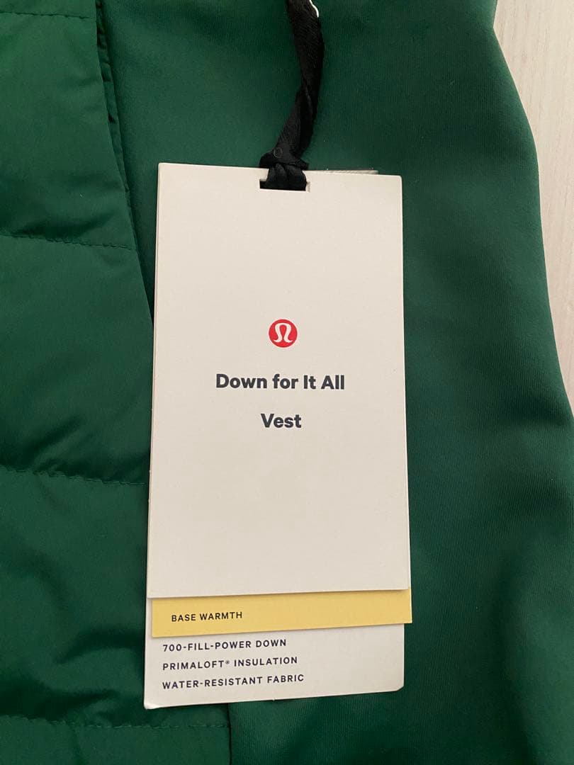 ルルレモン新品タグ付きlululemonDown for it All vest