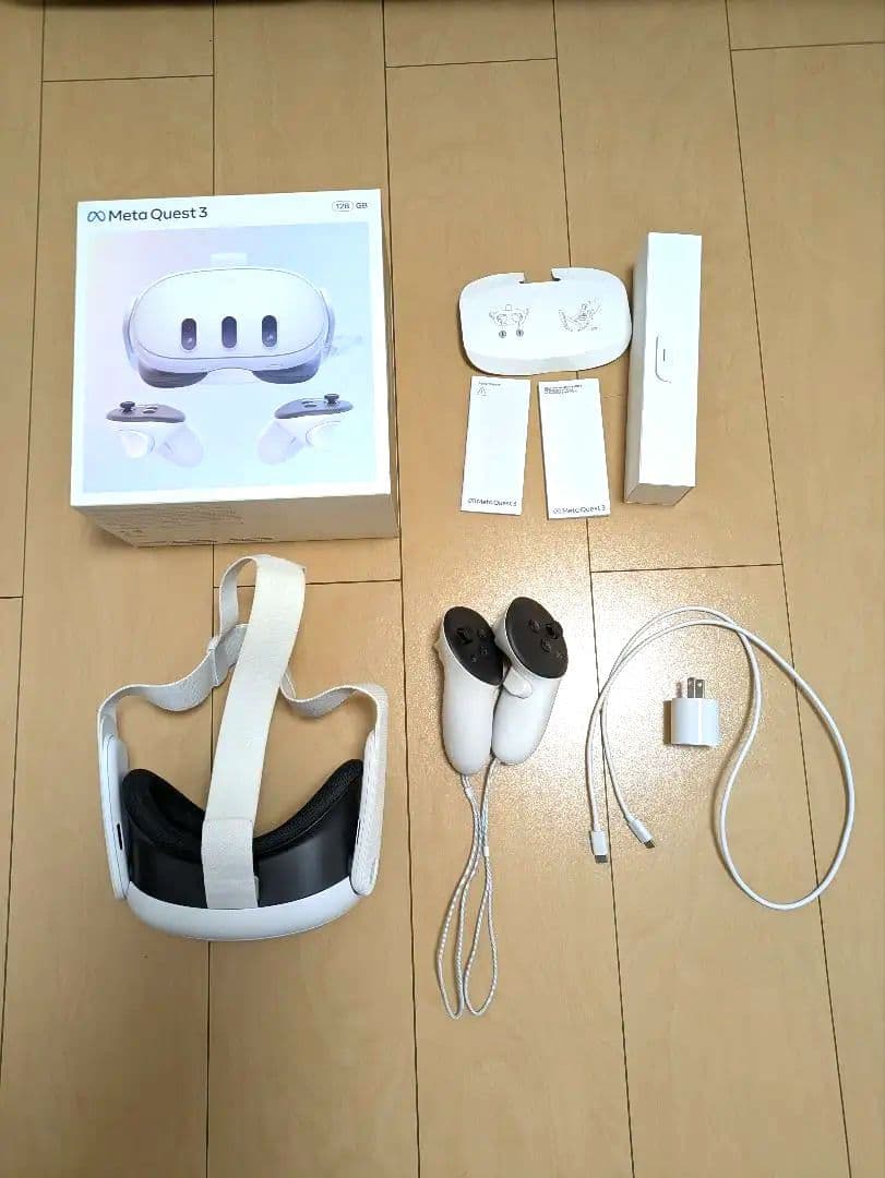  Quest 3 128GB 、kiwiストラップ、フェイスクッション
