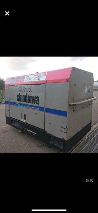 コロナに負けるな！Shindaiwa　DGT270M TIG溶接 .発電