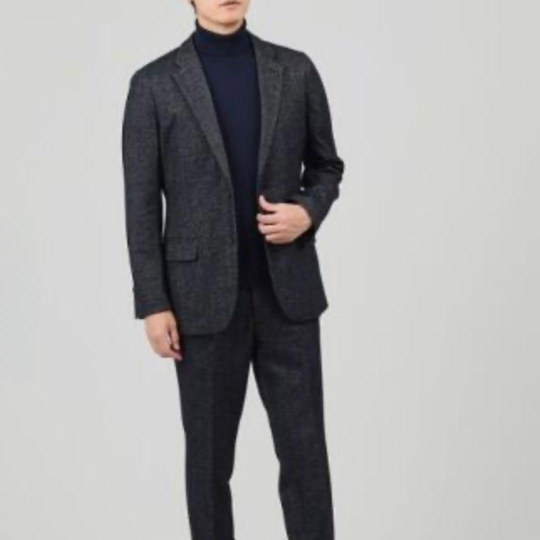 新品タグ付き✨️タケオキクチ BISHU 尾州生地 ヘリンボーン調 ジャケット L