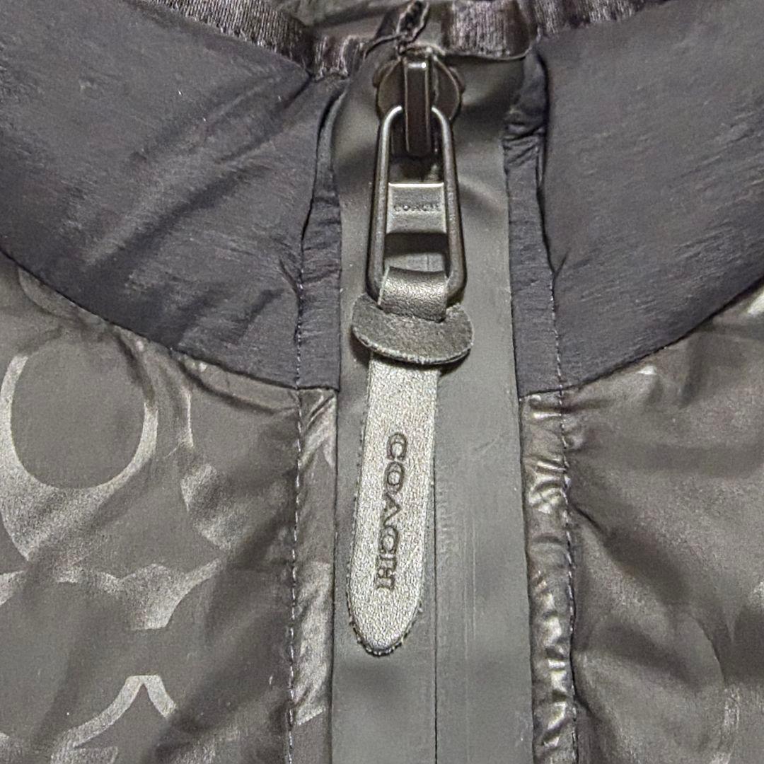 g*n様 COACH　コーチ　シグネチャー　ダウンベスト　ブラック　DWNVST