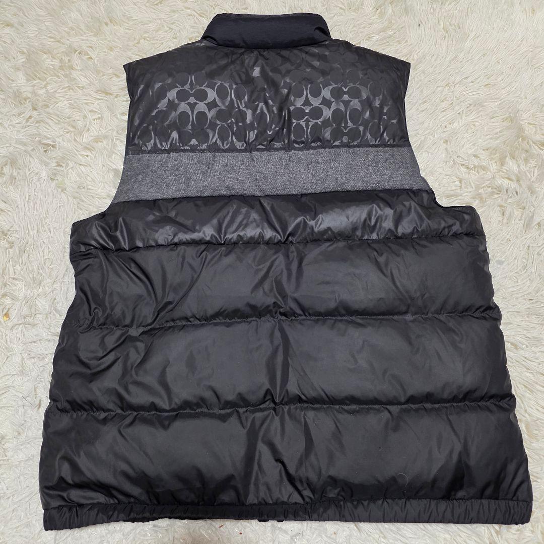 g*n様 COACH　コーチ　シグネチャー　ダウンベスト　ブラック　DWNVST