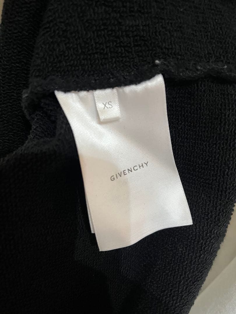 GIVENCHY ロゴ入り ブラック クロップドパーカーXS
