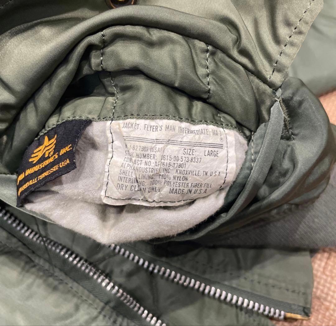 アメリカ製　ビンテージ　アルファ MA-1フライトジャケット　USA