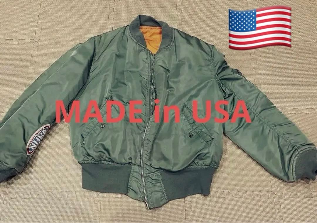 アメリカ製　ビンテージ　アルファ MA-1フライトジャケット　USA
