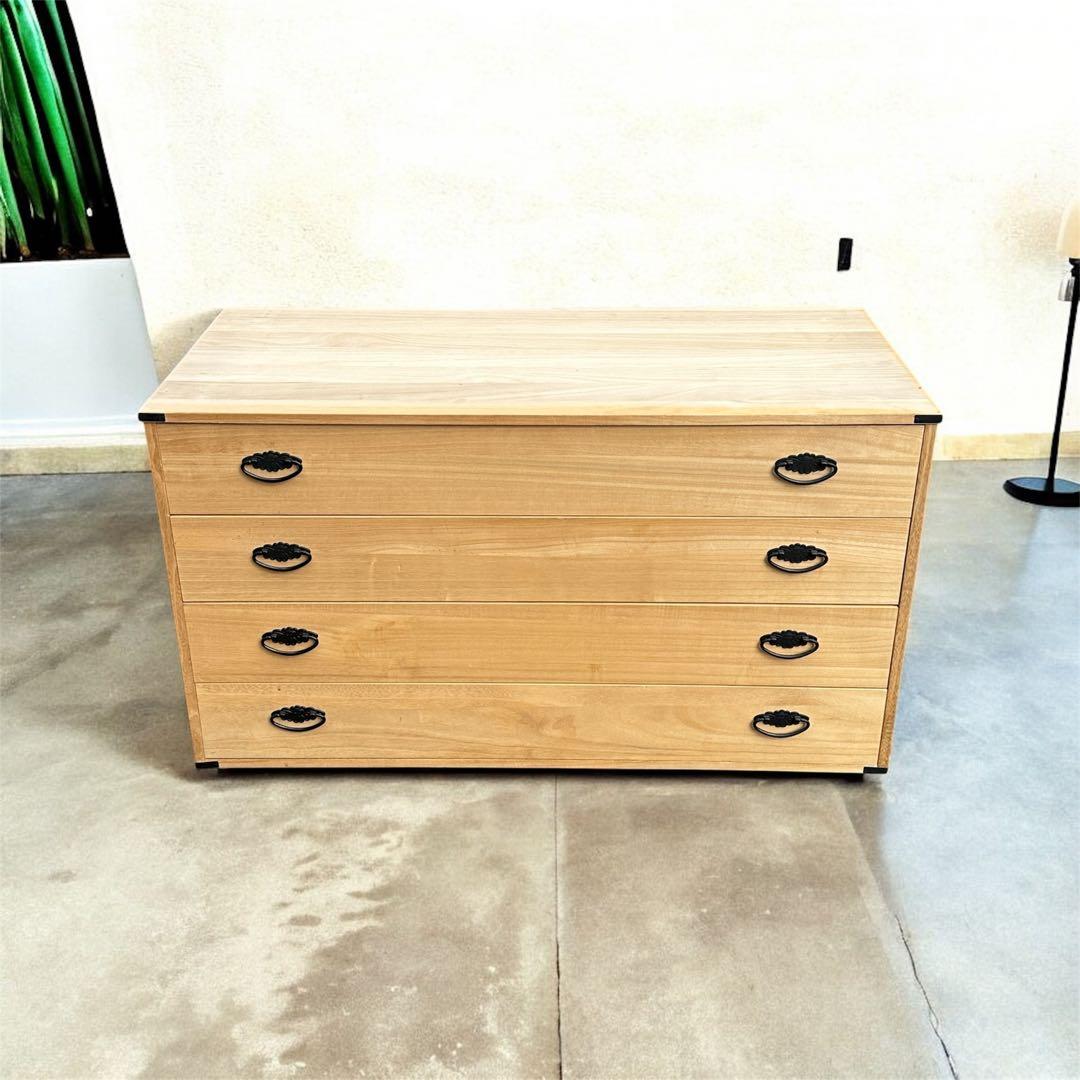 ハナコ様 2個セット 美品 天然桐 日本製 桐箪笥 マーゼルン 4段 衣装ケース