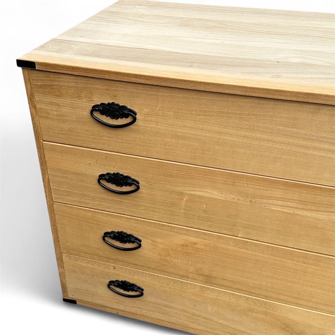 ハナコ様 2個セット 美品 天然桐 日本製 桐箪笥 マーゼルン 4段 衣装ケース