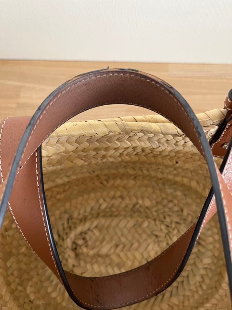 LOEWE かごバッグ ストロー ナチュラル